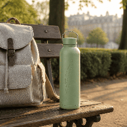 Gourde isotherme NOMADE LOOP - Inox recyclé